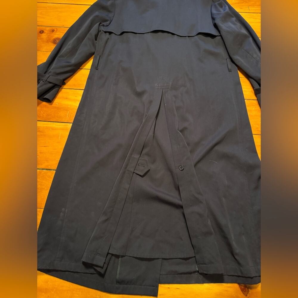 Ralph Lauren Purple Label Wool Trench Coat With Leather Buckles - Picture 13 of 16